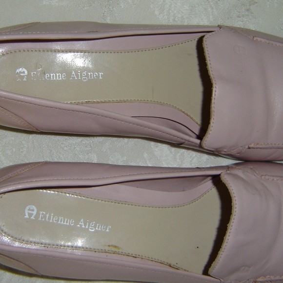Etienne Aigner Pale Pink Leather Loafer - Picture 6 of 7